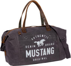 MUSTANG Houston valódi bőrrel kombinált utazótáska-antracit 22.100438