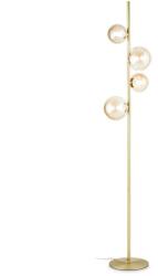 Ideal Lux Perlage sárgaréz-átlátszó állólámpa (IDE-317816) G9 4 izzós IP20 (317816)