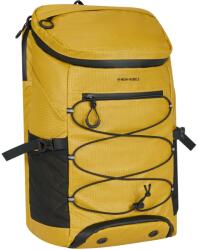 NEW REBELS Hugo okkersárga-fekete külön laptoptartós, fedeles, vízlepergető hátizsák15, 6"-os - 51.1437-47