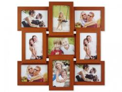 Fali fényképtartó 9db 10x15cm-es képhez cseresznye (CQ686)