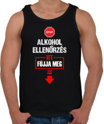 printfashion ALKOHOL ELLENŐRZÉS - Férfi atléta - Fekete (17667291)