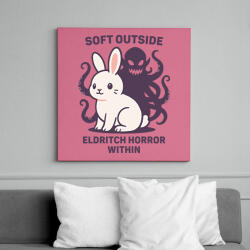 printfashion Beneath the Fluff - Vászonkép - Rózsaszín (17664135)