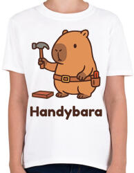 printfashion Handybara - Gyerek póló - Fehér (17643988)