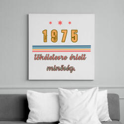 printfashion szülinap 1975 - Vászonkép - Fehér (17660080)