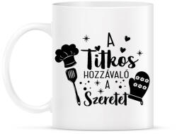 printfashion A titkos hozzávaló a szeretet - Bögre - Fehér (17691999)