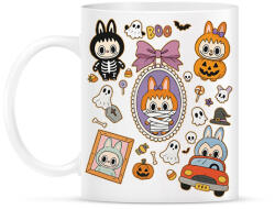 printfashion Halloween Labubu - Bögre - Fehér (17707402)