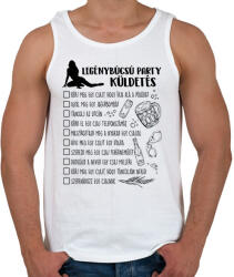 printfashion Legénybúcsú küldetés - Férfi atléta - Fehér (17625806)