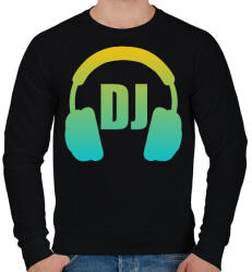 printfashion Dj - Férfi pulóver - Fekete (17624940)