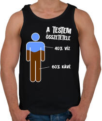 printfashion A testem összetétele - Férfi atléta - Fekete (17708794)