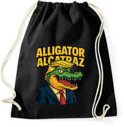 printfashion Alligator Alcatraz - Sportzsák, Tornazsák - Fekete (17588131)
