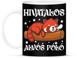 printfashion HIVATALOS ALVÓS PÓLÓ - Bögre - Fekete (17685700)