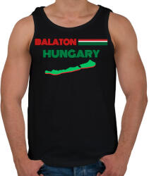 printfashion Balaton Hungary - Férfi atléta - Fekete (17664591)