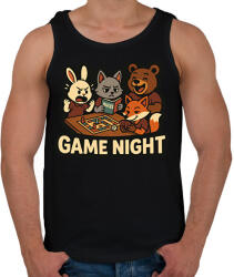 printfashion Game Night - Férfi atléta - Fekete (17601057)