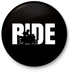 printfashion Ride - Kitűző, hűtőmágnes - Fekete (17606887)