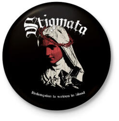 printfashion Stigmata - Okkult Desgin - Kitűző, hűtőmágnes - Fekete (17661871)
