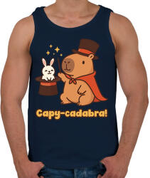 printfashion Capy-cadabra - Férfi atléta - Sötétkék (17640292)