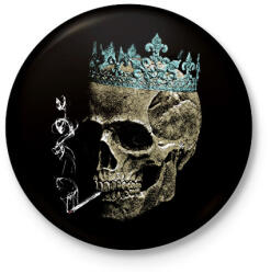 printfashion A Hamvak Királya - Goth Design - Kitűző, hűtőmágnes - Fekete (17657371)