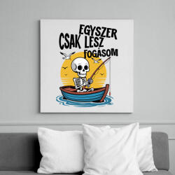 printfashion Egyszer csak lesz fogásom - Vászonkép - Fehér (17688430)