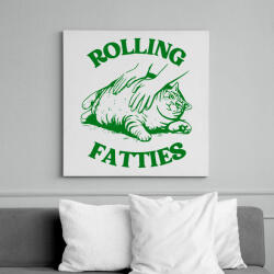 printfashion Rolling Fatties - Vászonkép - Fehér (17595646)