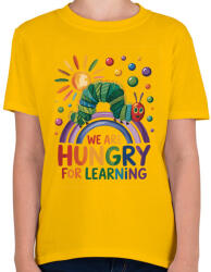 printfashion We Are Hungry For Learning - Gyerek póló - Sárga (17671444)