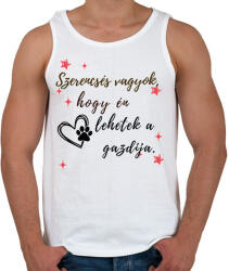 printfashion Szerencsés vagyok másolata - Férfi atléta - Fehér (17647040)