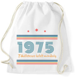 printfashion Szülinap 1975 - Sportzsák, Tornazsák - Fehér (17660214)