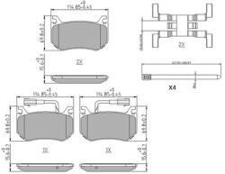 FERODO Set placute frana FERODO FDB4847 (FDB4847)