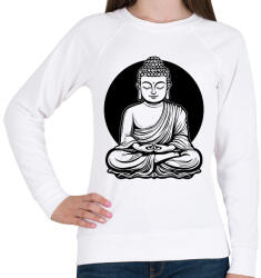 printfashion buddha - Női pulóver - Fehér (17659272)