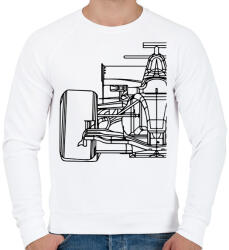 printfashion Forma1 - Férfi pulóver - Fehér (17676323)