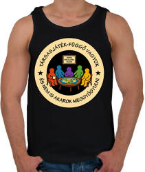 printfashion Társasjáték-függő - Férfi atléta - Fekete (17604657)