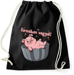printfashion Formában vagyok - Sportzsák, Tornazsák - Fekete (17654365)