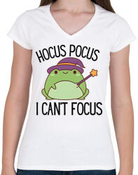 printfashion Hocus pocus - Női V-nyakú póló - Fehér (17602474)