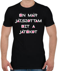 printfashion Én már játszottam ezt a játékot-Squid game - Férfi póló - Fekete (17597913)
