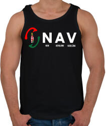 printfashion Nem agyalunk vedelünk - Férfi atléta - Fekete (17629857)
