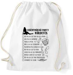 printfashion Legénybúcsú küldetés - Sportzsák, Tornazsák - Fehér (17625930)