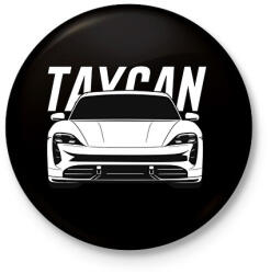 printfashion Taycan - Kitűző, hűtőmágnes - Fekete (17686171)