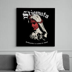 printfashion Stigmata - Okkult Desgin - Vászonkép - Fekete (17661881)