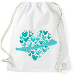 printfashion balaton szív - Sportzsák, Tornazsák - Fehér (17645489)