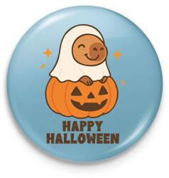 printfashion Happy Halloween - Kitűző, hűtőmágnes - Világoskék (17650173)