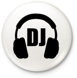 printfashion Dj - Kitűző, hűtőmágnes - Fehér (17623086)