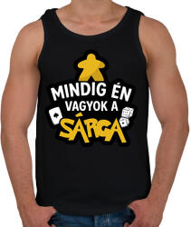 printfashion Mindig én vagyok a sárga - Férfi atléta - Fekete (17599707)