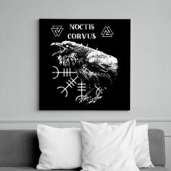 printfashion Noctis Corvus - Okkult Design - Vászonkép - Fekete (17657831)