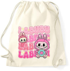 printfashion Labubu - Sportzsák, Tornazsák - Natúr (17615141)