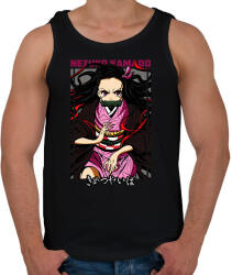 printfashion Nezuko Kamado-Demon Slayer - Férfi atléta - Fekete (17694743)