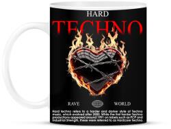 printfashion hard techno - Bögre - Fekete (17634766)
