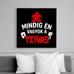 printfashion Mindig én vagyok a piros - Vászonkép - Fekete (17599697)