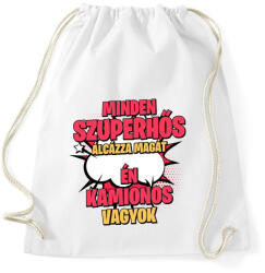 printfashion SZUPERHŐS KAMIONOS - Sportzsák, Tornazsák - Fehér (17612679)