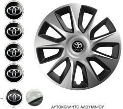Versaco Set Capace de Roți Auto Stratos Compatibilitate Toyota 4 Bucăți 14" Argintii/Negre 004-05115 (004-05115)