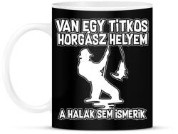 printfashion Van egy titkos horgász helyem - Bögre - Fekete (17679850)