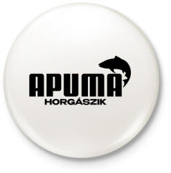 printfashion Apuma horgászik - Kitűző, hűtőmágnes - Fehér (17607336)